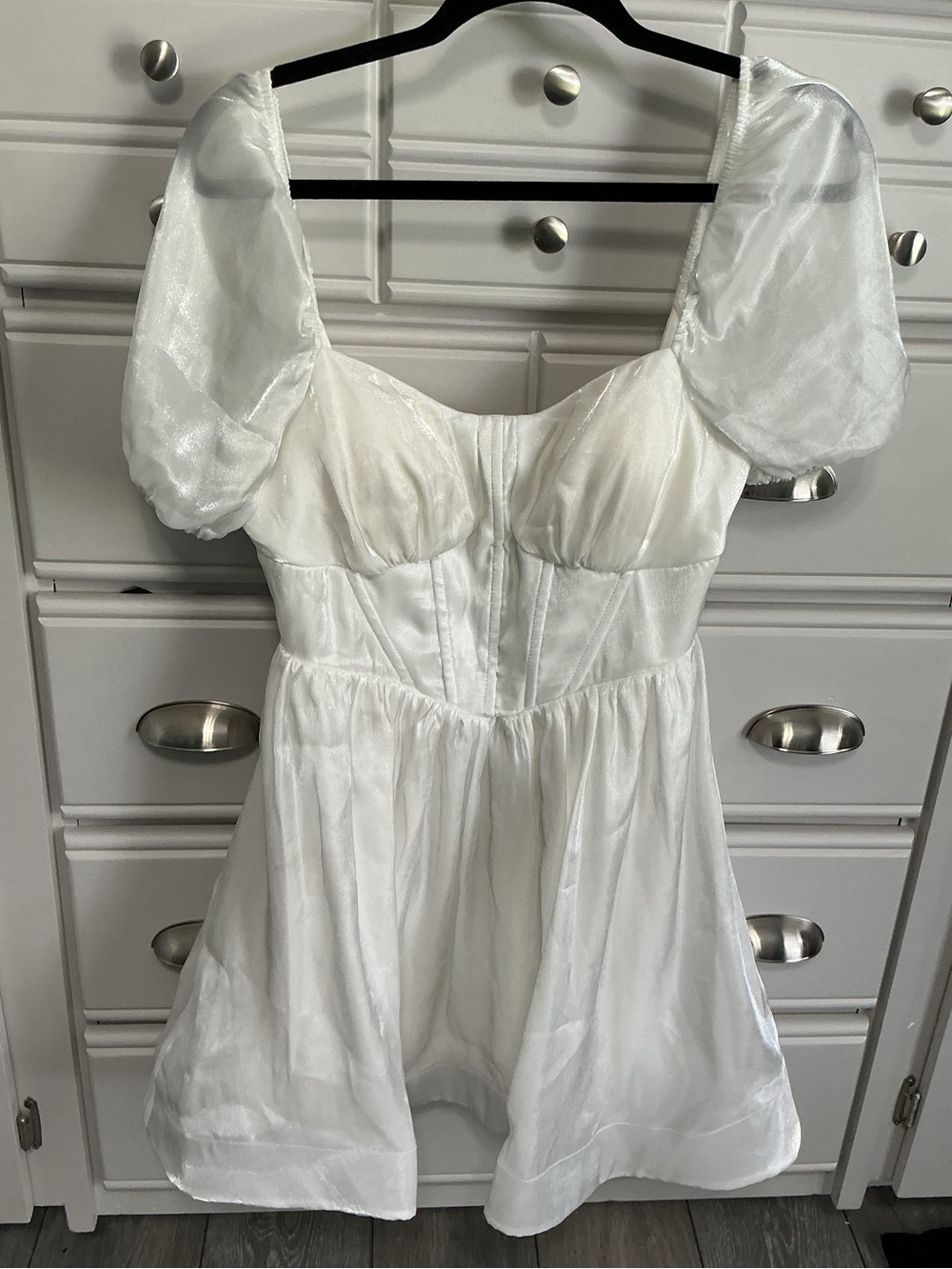 Dear Moon Corset Iridescent White Whimsical Dress size 9
